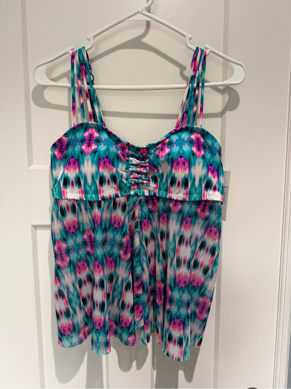 NEW Costa Del Sol flyaway Tankini swimsuit top size 14